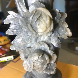 Genuine soapstone vase in mint condition beautiful